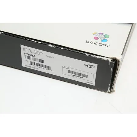 USED Wacom PTH651 Intuos Pro Pen and Touch Tablet, 8.8x5.5
