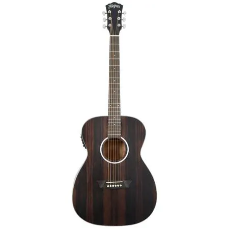 Washburn Deep Forest Ebony FE Acoustic Guitar, Striped Ebony DFEFE-U