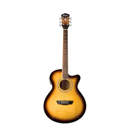 Washburn Festival Series EA15ATB Mini Jumbo AE Guitar All Tobacco Burst EA15ATB