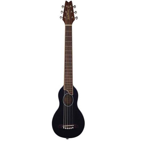 Washburn Rover 10SBK Acoustic Guitar, Engineered Wood Fretboard, Black