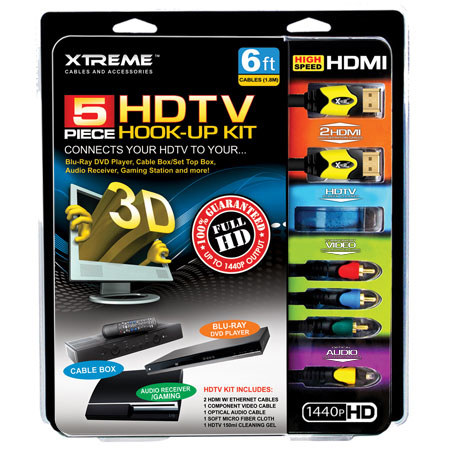 Xtreme Cables 5 Piece HDTV Hook-Up Kit