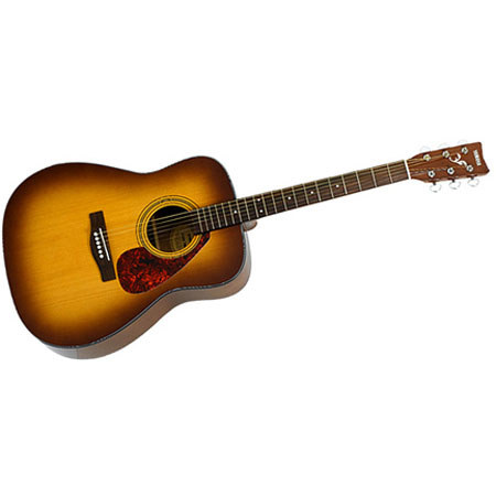 Yamaha F325 Folk Dreadnought Acoustic Guitar, Gloss, Tobacco Sunburst