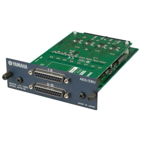 Yamaha 16 Channel AES/EBU Interface Card with DB25 Connectors MY16AE