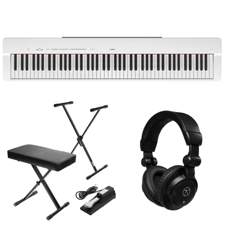 新品　ヤマハ　P-225 ホワイト Amazon | YAMAHA P-225 WH ホワイト 電子ピアノ 88鍵盤