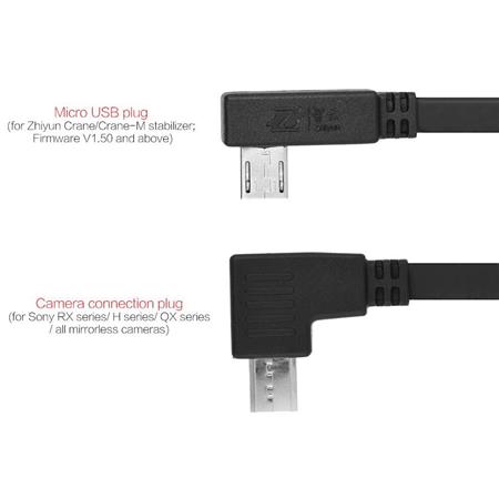Zhiyun Crane Zhiyun Crane-M Control Cable for Sony Supports Taking Photos/Recording Videos/Focusing/Zoom In/Zomm Out With PERGEAR Magic Stickers
