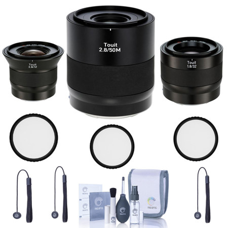 Zeiss Touit 12mm F 2 8 32mm F 1 8 50mm F 2 8m For Fujifilm X Series Cameras Acc Touit X 3 Lens Bundle