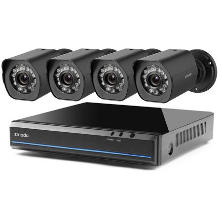 1TB HDD Zmodo 4 Channel HDMI NVR 4x720p HD Security Camera Smart Simplified PoE System