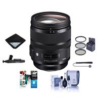 Sigma 24-70mm F2.8 DG OS HSM IF ART Lens for Nikon Digital Cameras - Bundle With 82mm Filter Kit, Lens Wrap, Cleaning Kit, Capleash II,  Lens Cleaner, Software Package