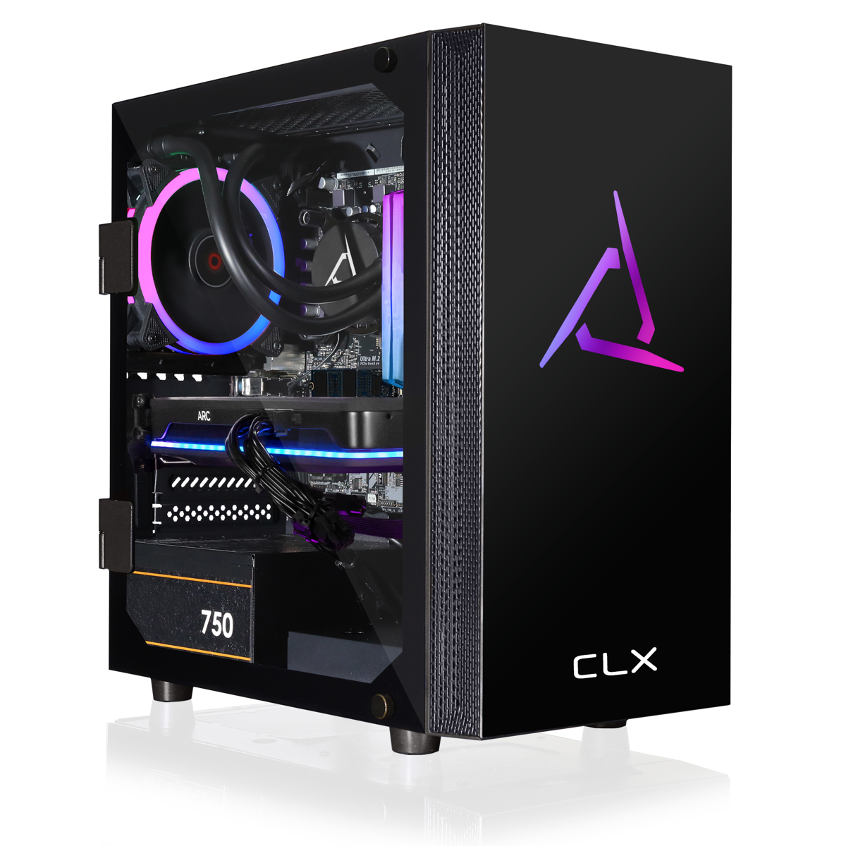 CLX  SET VR-Ready Liquid Cooled Gaming Desktop Computer, Intel Core i5-13600KF 3.5GHz, 16GB RAM, 1TB SSD, Intel Arc A770 8GB, Windows 11 Home 