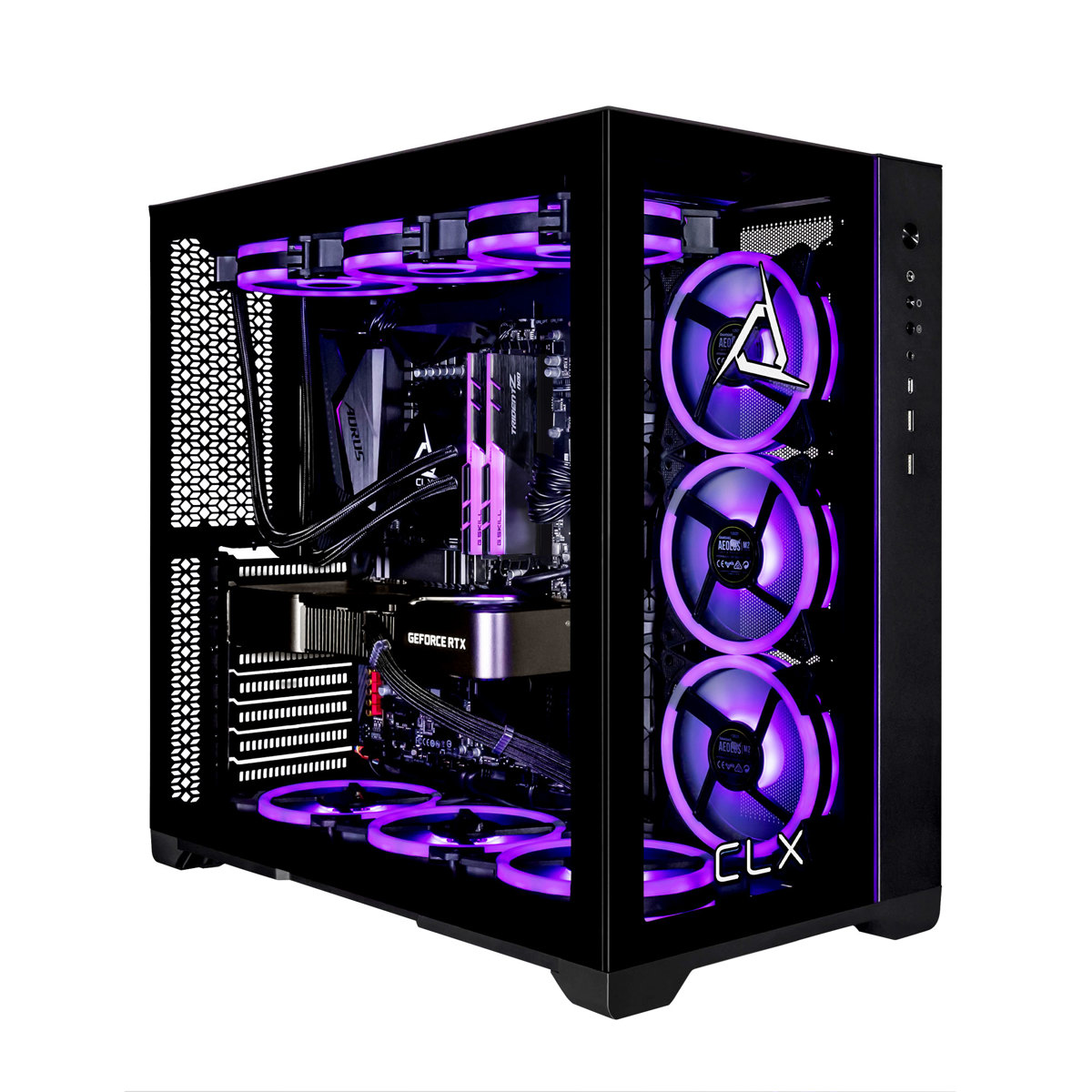 CLX  SET VR-Ready Liquid Cooled Gaming Desktop Computer, AMD Ryzen 7 7800X3D 4.2GHz, 32GB RAM, 2TB SSD + 6TB HDD, NVIDIA GeForce RTX 4080 16GB, Windows 11 Home 