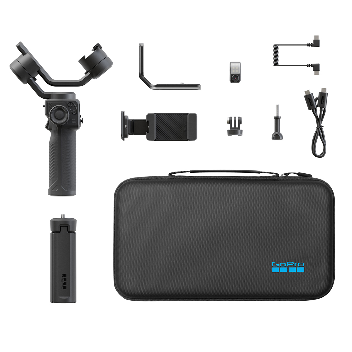 Estabilizador de cardán portátil multidispositivo de 3 ejes GoPro Fluid Pro AI con seguimiento de IA