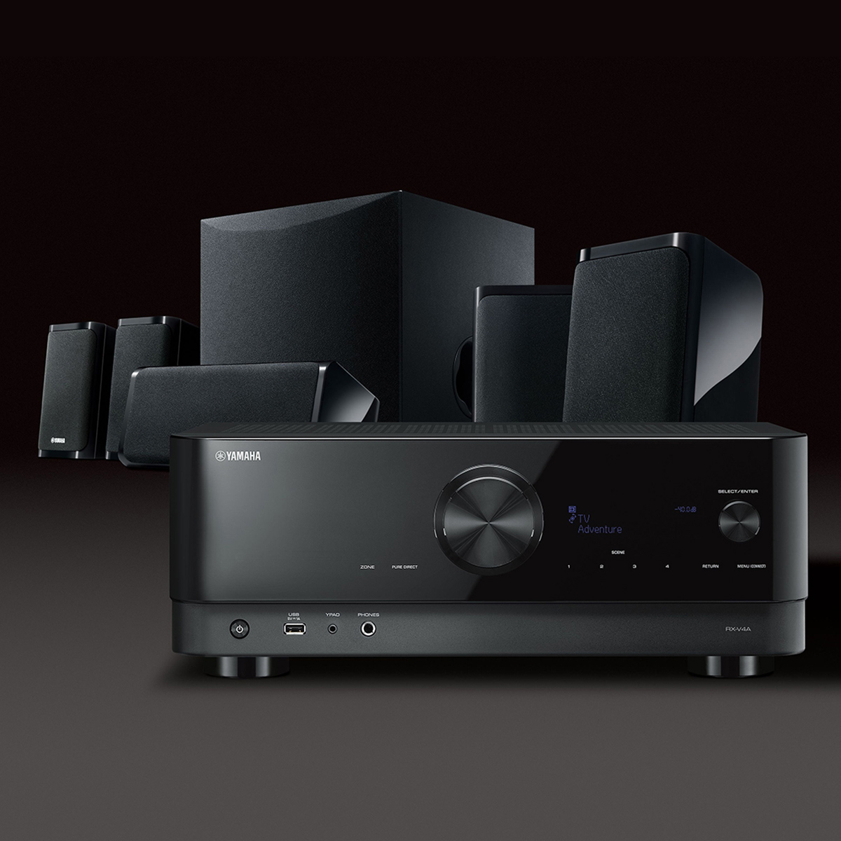 Used Yamaha YHT5960U 5.1Channel Home Theater System with 8K HDMI and