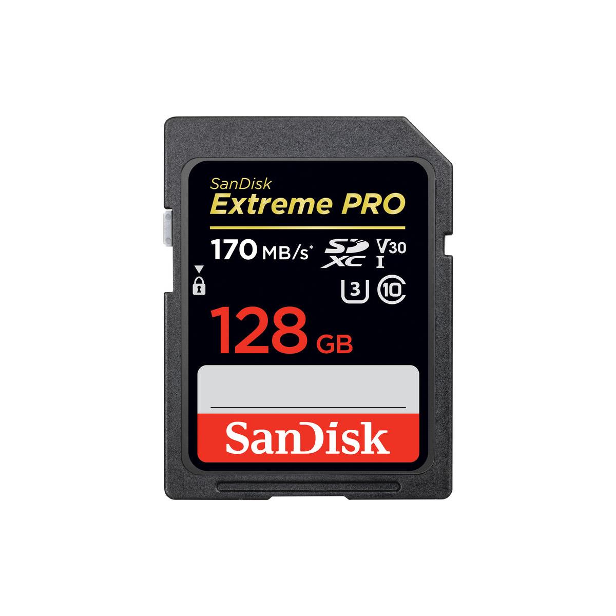 SanDisk 128GB Extreme PRO SDXC Memory Card