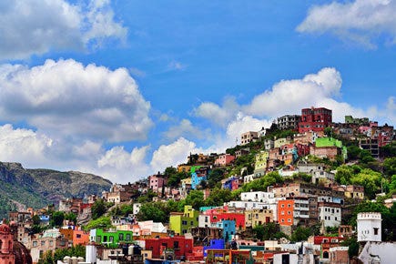 photo of colorful houses taken with Nikkor Z lens