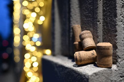 Nikon NIKKOR Z 35mm f/1.8 S Lens 16 photo of corks with background bokeh lights