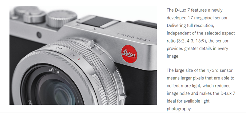 Leica D-Lux 7 Digital Camera, Silver {17MP} (19116) at KEH Camera