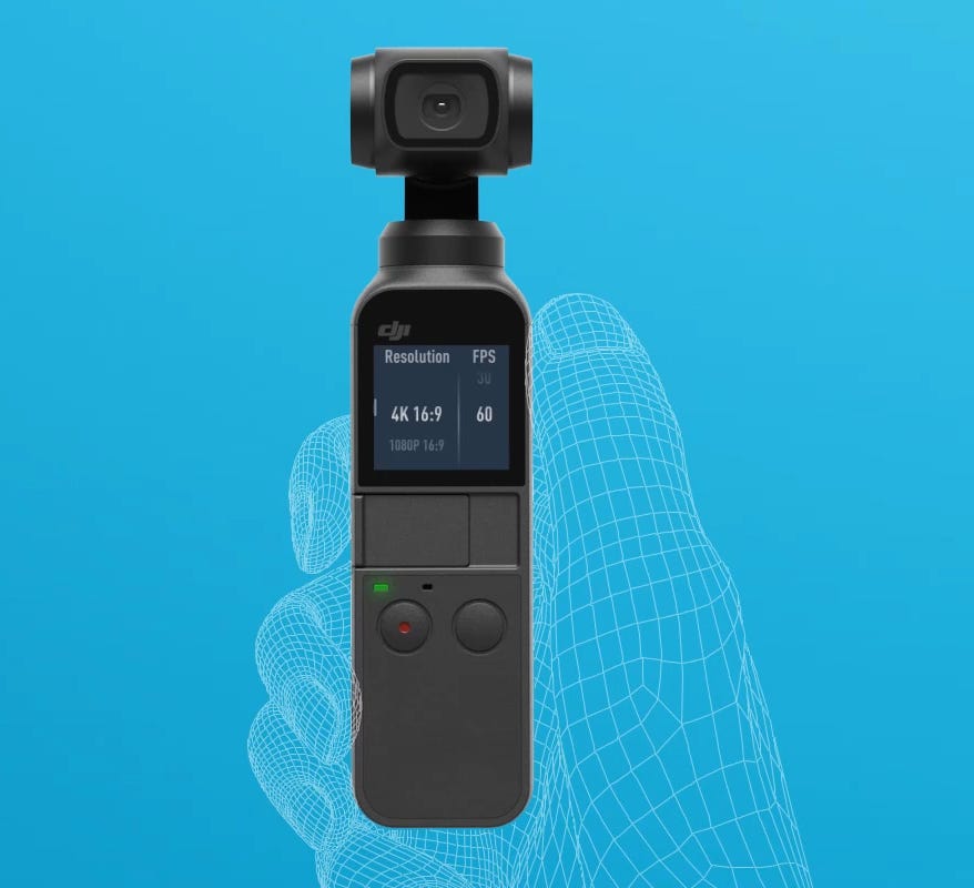 DJI Osmo Pocket 3-Axis Gimbal Stabilized Handheld Camera CP.ZM 