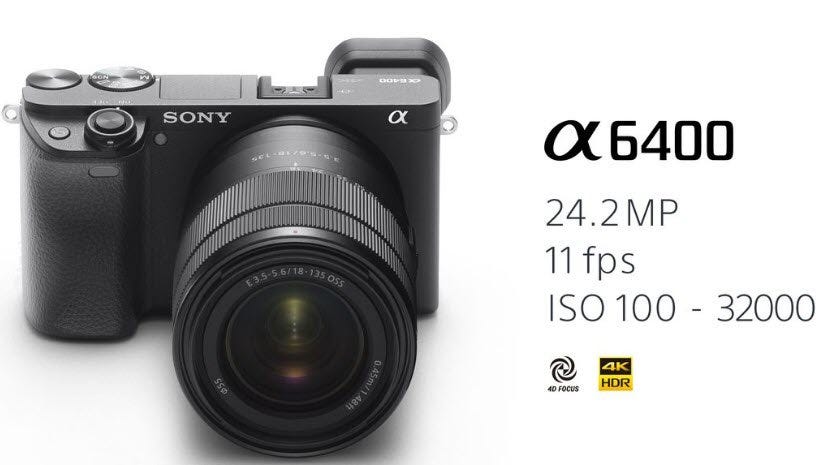 Sony Alpha a6400 Mirrorless Camera ILCE6400/B - Adorama