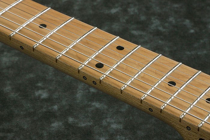 Roasted Maple fretboard w/Black dot inlay