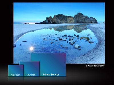 Large 1-inch 20.1-megapixel MOS Sensor