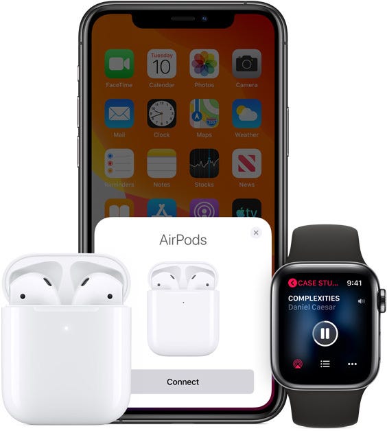 thumbnail image 2 of Open Box Apple AirPods 2nd Generation With Wireless Charging Case - MV7N2AM/A 2 of 4