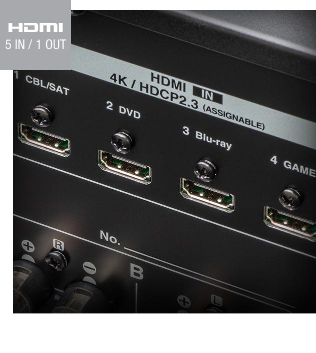 Denon DRA-800H Stereo Network Receiver - 100W/Channel With HEOS & Alexa Compatibility