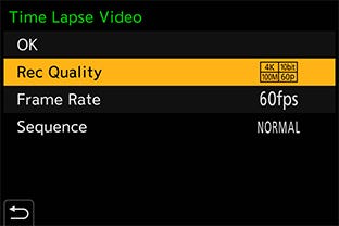 Time-Lapse Video with 4K 60p/50p