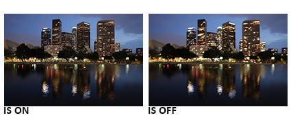 Optical Image Stabilization of up to 5 Stops of Shake Correction