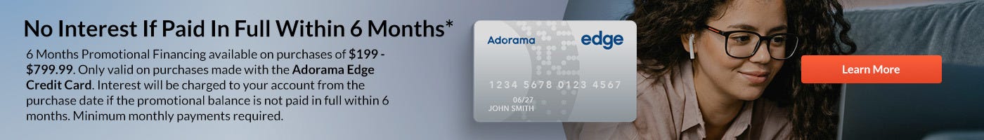 6 month Financing banner