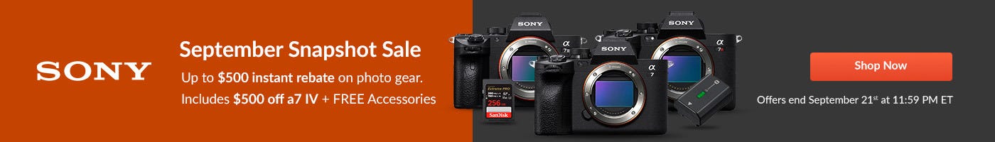 Sony September Rebates