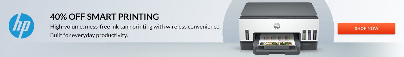 HP Smart Tank 7001 promo