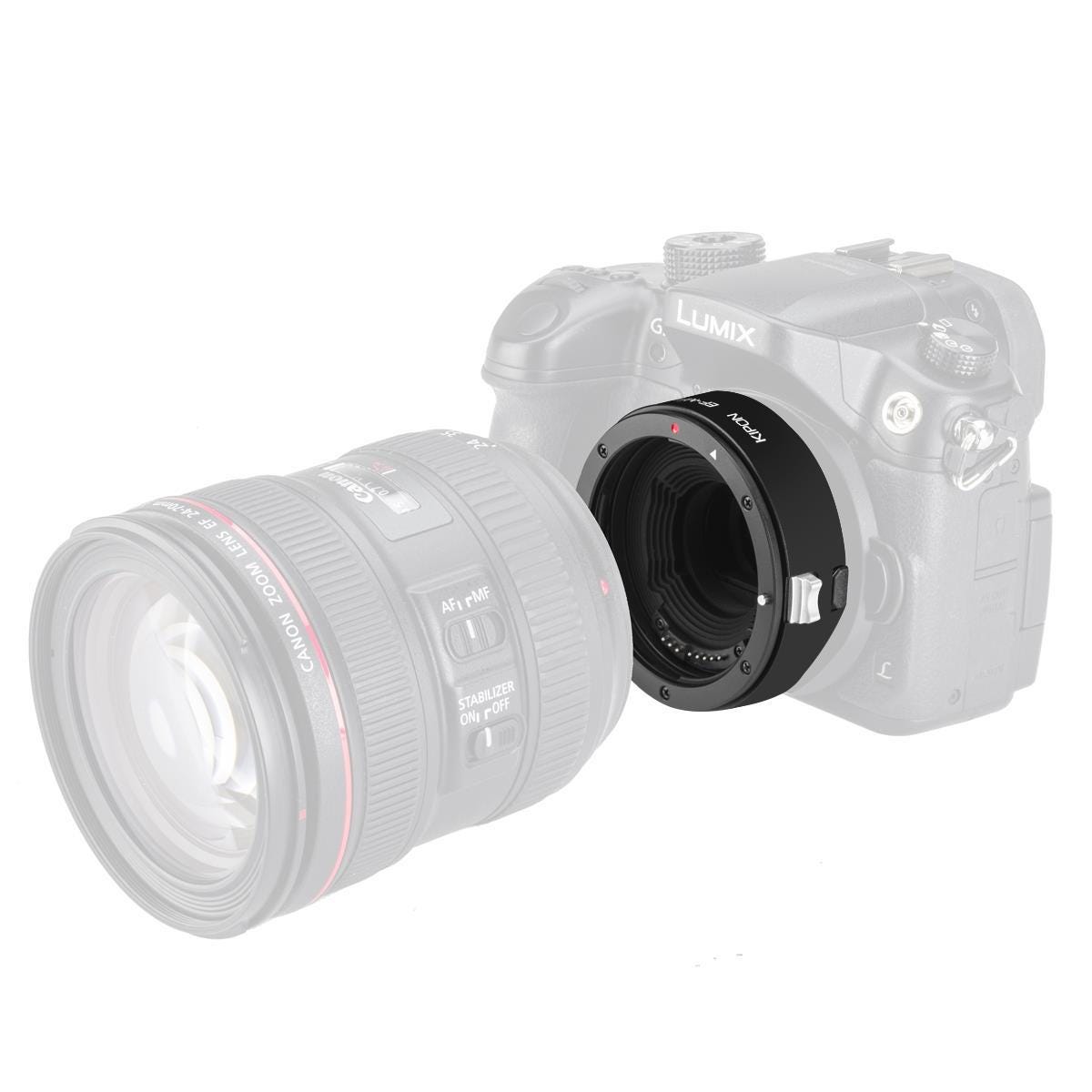 Canon EF to MFT Camera Electronic Iris Lens Adapter.