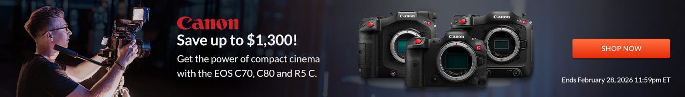 Canon Cinema Savings