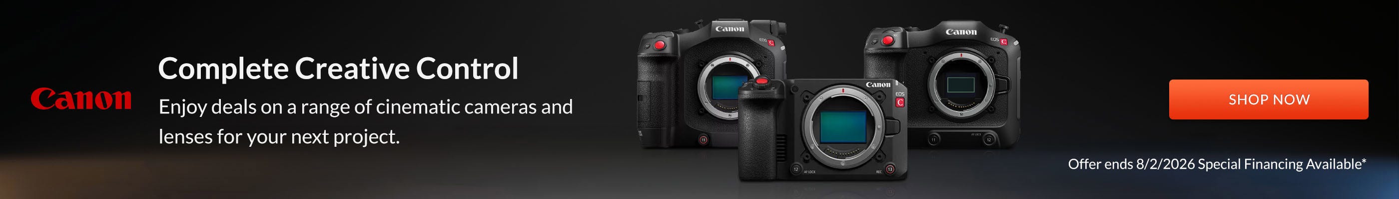 Canon Cinema sale
