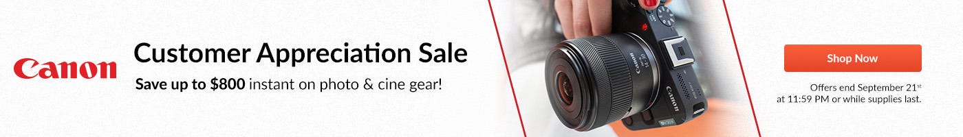 Canon customer appreciation sale ends sep 21