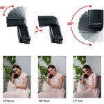 Full swivel, 180°
