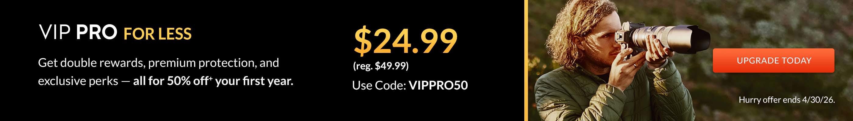 April 2026 50% off VIP PRO