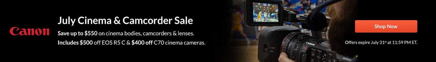 Canon Cinema july sale