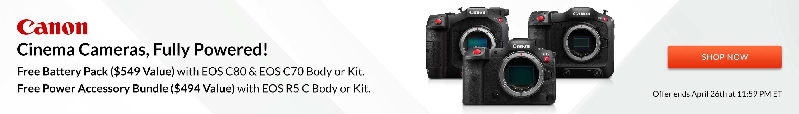 Canon Cinema Free Battery Pack