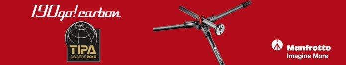 TIPA Awards 2016 BEST TRIPOD: Manfrotto 190go! Carbon Fiber