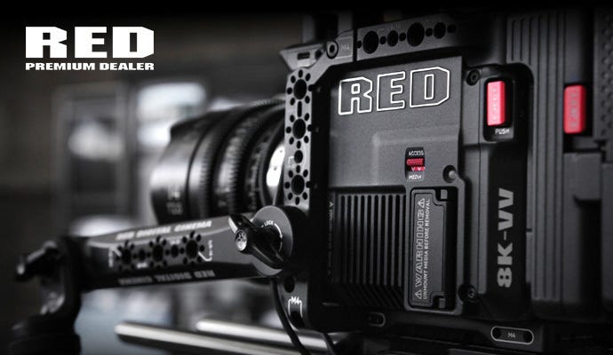 red consumer camera