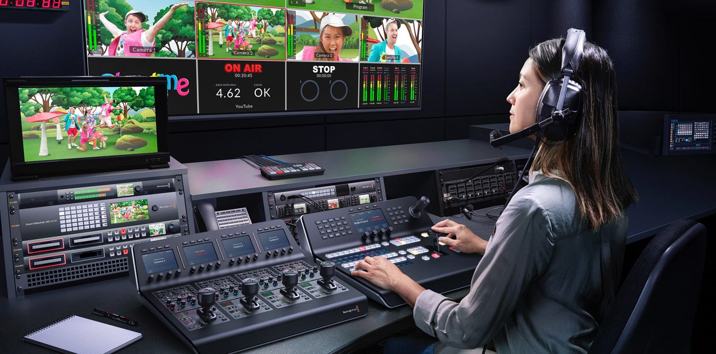 Match Cameras with an ATEM Camera Control Panel.