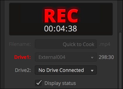Record Direct to USB Flash Disks with ATEM Mini Pro.