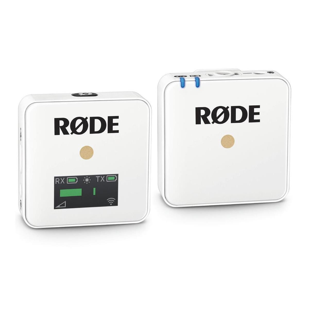 Rode Wireless GO Compact Wireless Microphone System with Transmitter and  Receiver, White