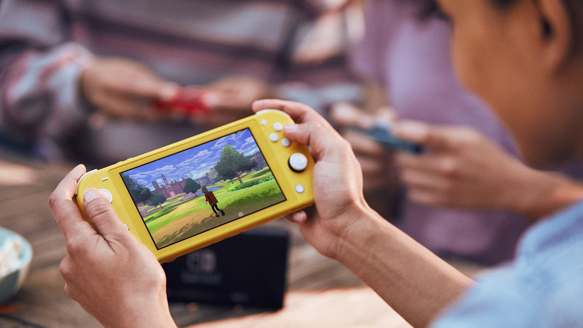 Nintendo Switch Lite Yellow w/ Animal Crossing Carrying Case