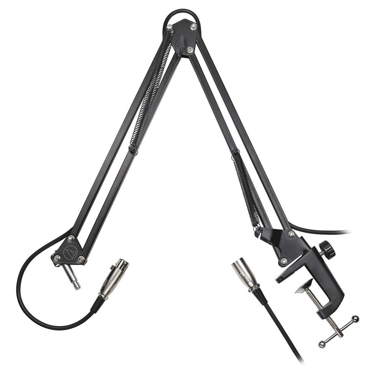 Rockville DMS40 40 Microphone Boom Arm Studio Podcast USB Mic Stand+Desk  Clamp