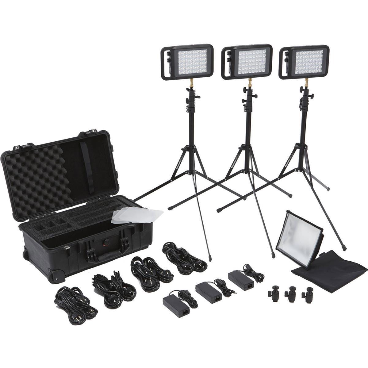 Litepanels Lykos 23W Bi-Color Flight Kit.