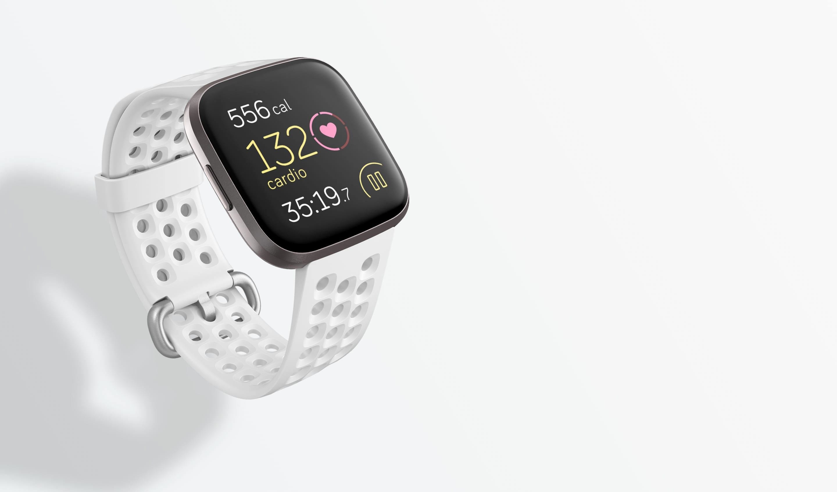 Fitbit Versa 2 Health and Fitness Smartwatch, Black/Carbon ...