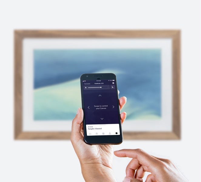 Meural digital canvas ios and android app control