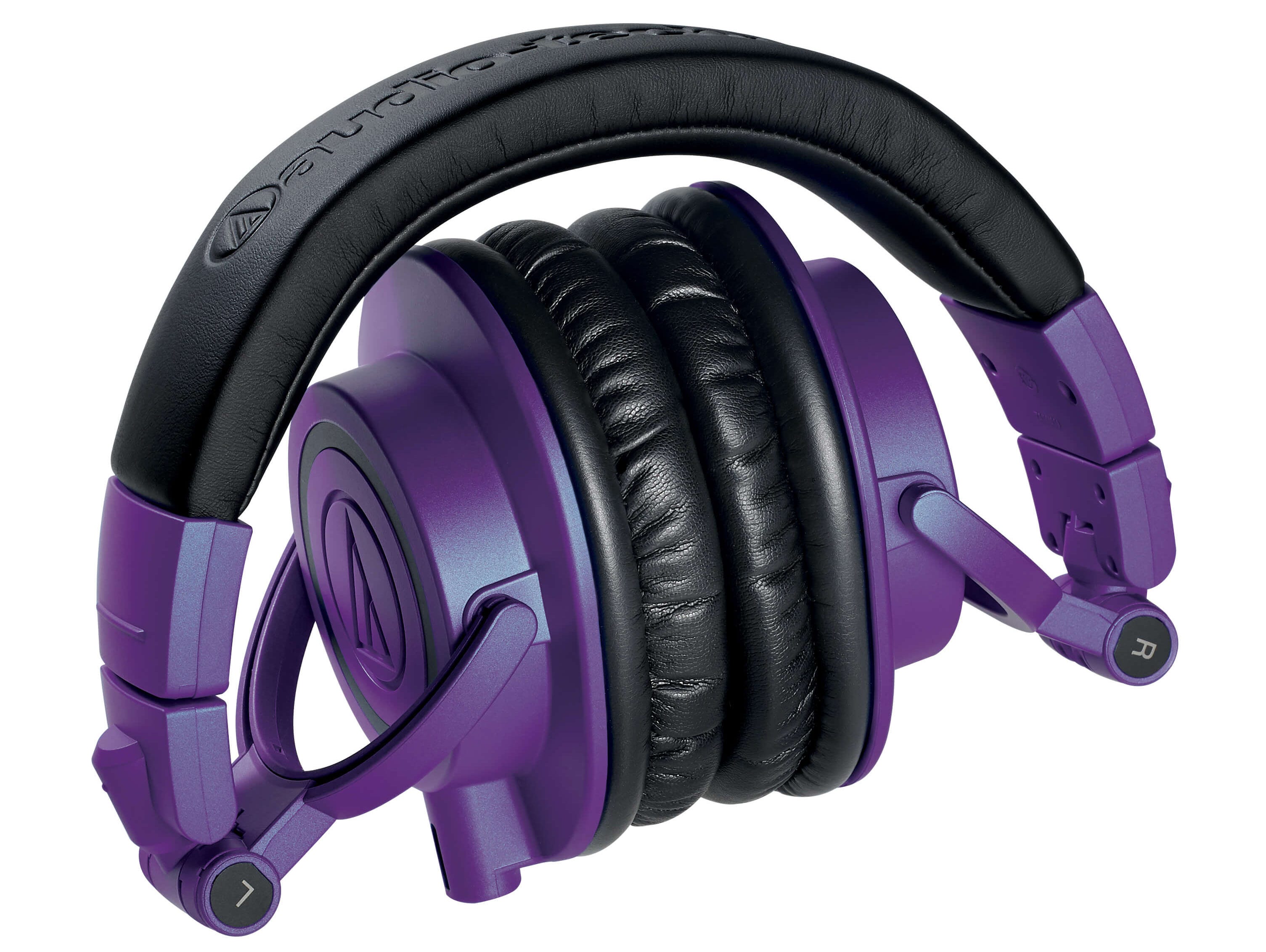 AudioTechnica ATHM50x Professional Monitor Headphones Purple Black ATHM50XPB